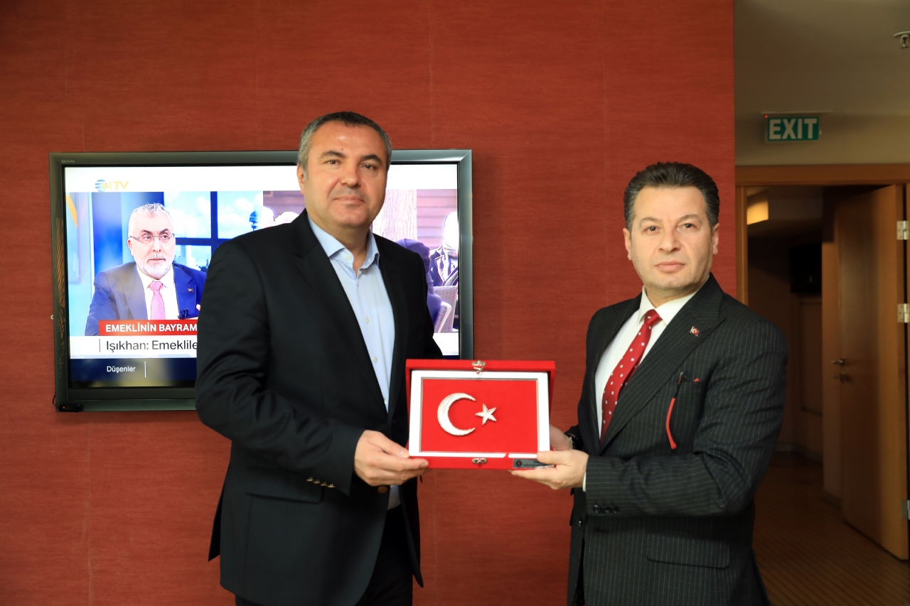 NTV’nin Ankara Temsilcisi Ahmet Ergen’e Hayırlı Olsun Ziyaretinde Bulunduk