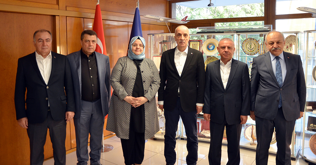 Aile, Çalışma ve Sosyal Hizmetler Bakanı Selçuk’tan Türk-İş’e Ziyaret