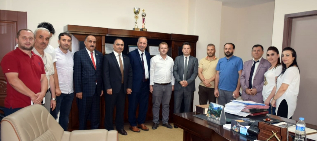 Başkanlarımız Trabzon Kanuni E.A.H.  İdari ve Mali İşler Müdürü Okurer’ i Ziyaret Ettiler
