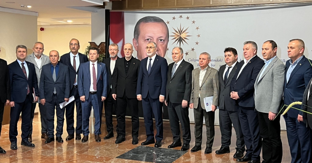 TÜRK-İŞ Kamu Çerçeve Koordinasyon Kurulu, Çalışma ve Sosyal Güvenlik Bakanı Vedat Işıkhan ile Görüştü